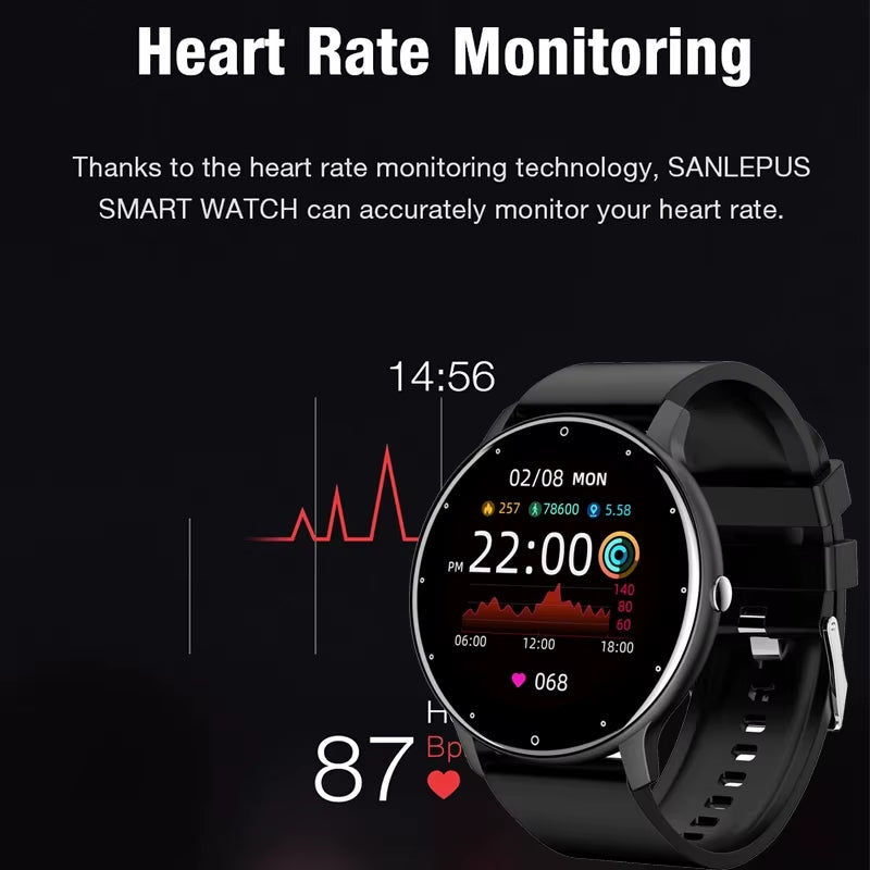 LIGE 2026 Smartwatch für Damen und Herren - Fitnessuhr mit Herzfrequenzmesser, wasserdicht, kompatibel mit Android und iOS, das perfekte Geschenk für aktive Lifestyle!