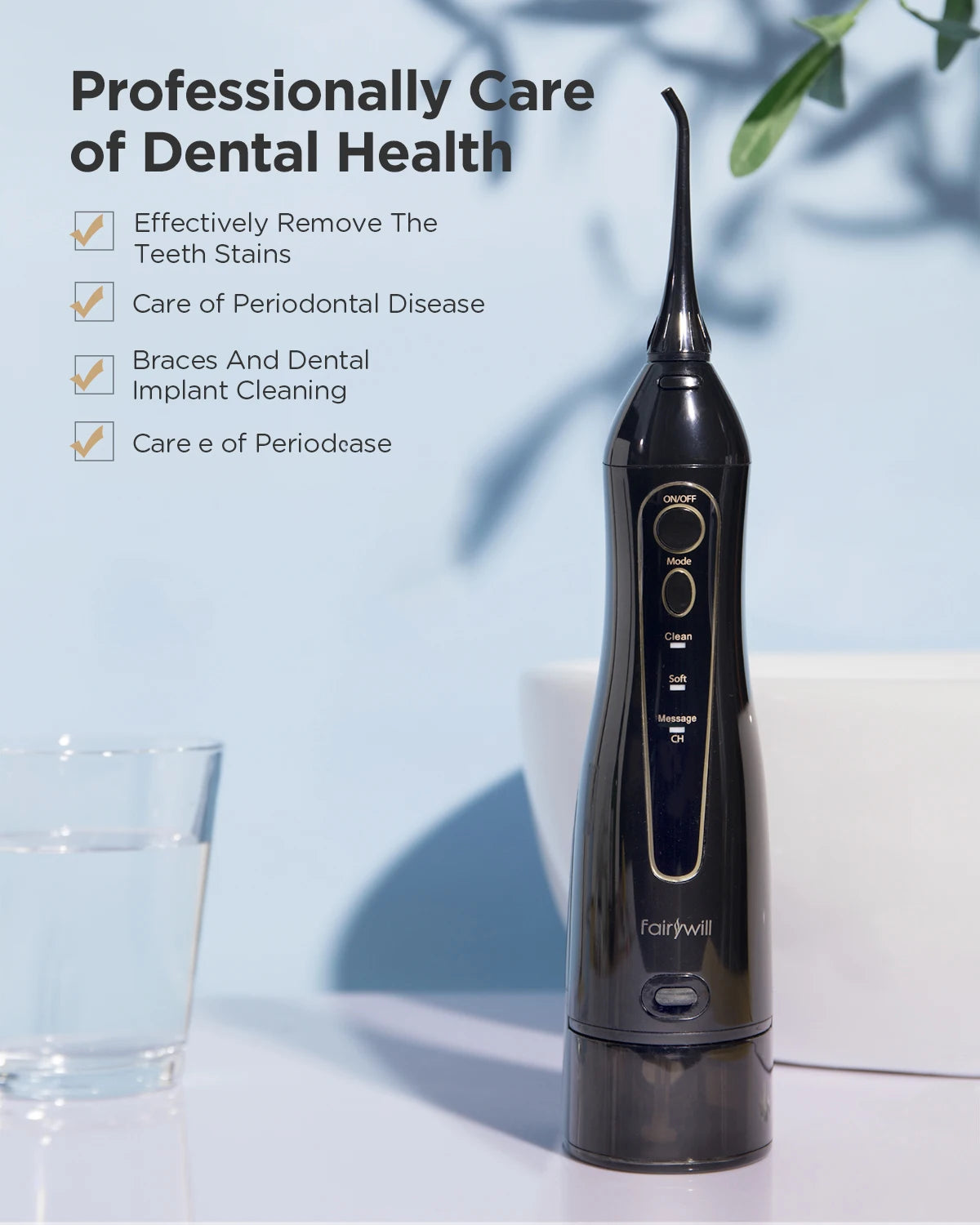3 Modos De Agua Para 300 De Dientes, Irrigador De Agua, Recargable, Portátil, Para Uso Dental