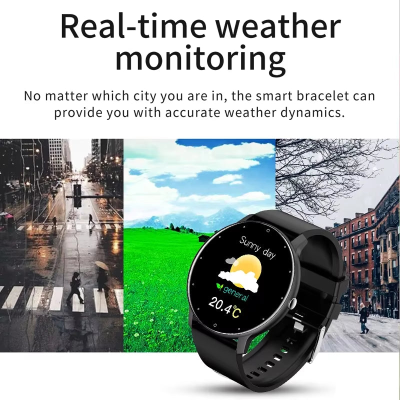 LIGE 2026 Smartwatch für Damen und Herren - Fitnessuhr mit Herzfrequenzmesser, wasserdicht, kompatibel mit Android und iOS, das perfekte Geschenk für aktive Lifestyle!